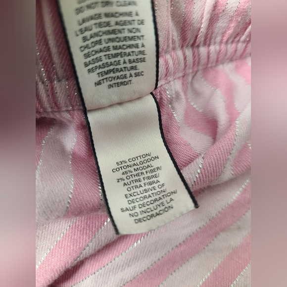 Victorias Secret Pink striped Pajama Pants Size Large Women's - Picture 6 of 8